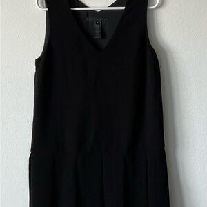Marc By Marc Jacobs Black Drop-Waist V-Neck Dress